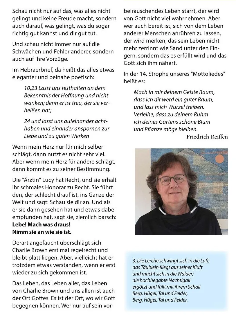 Andacht vom Gemeindebrief August/September Seite 2
