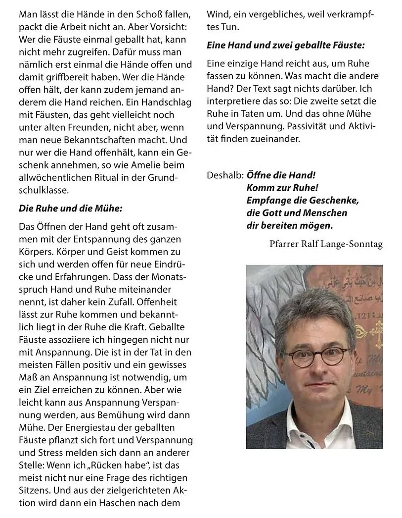 Andacht vom Gemeindebrief August/September Seite 2